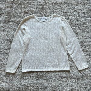 White Floral Lace Josephine Chaus Sport Top